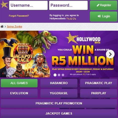 hollywoodbets mobile login spina zonke